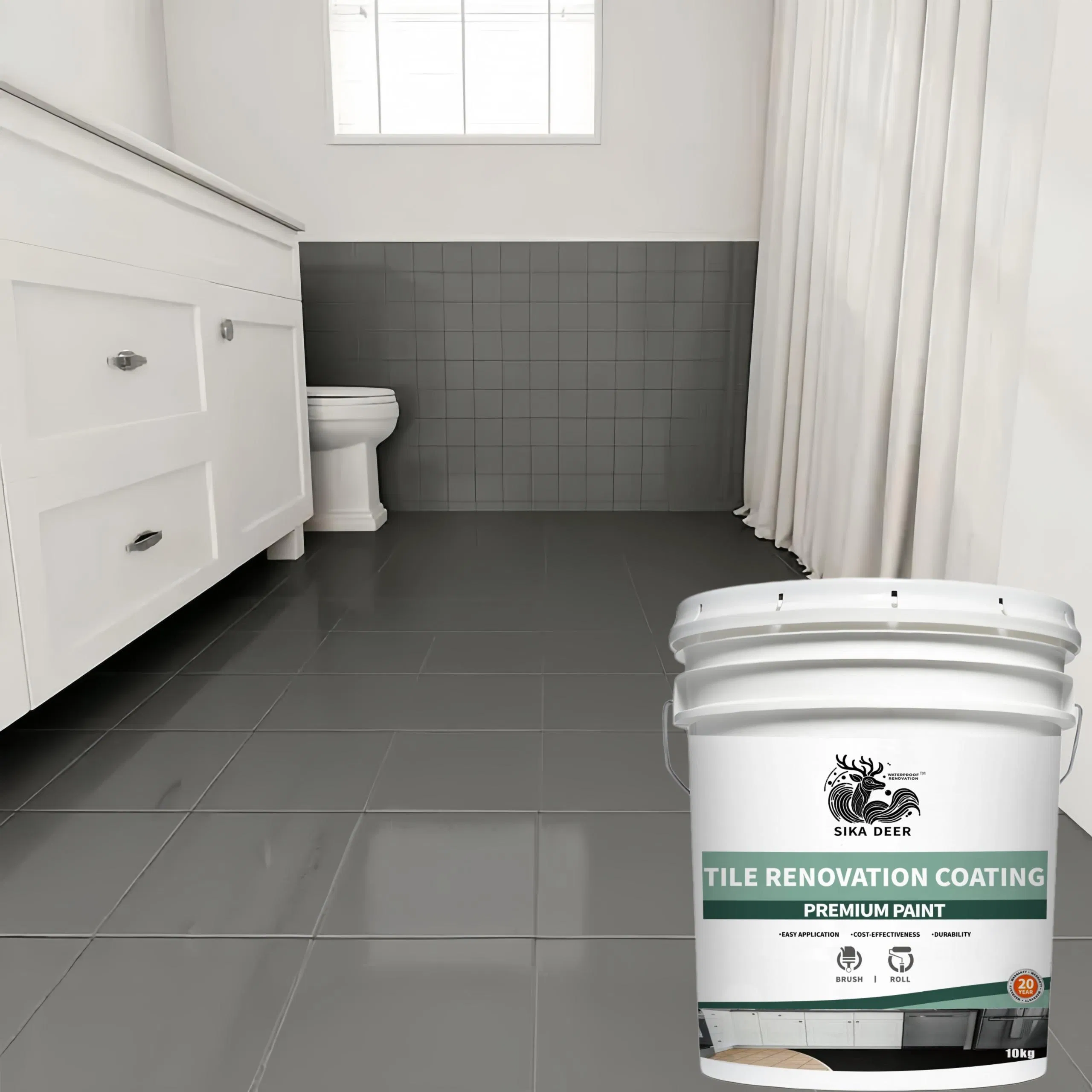 Premium Waterproof Tile Restoration Coating for Long-Lasting Protection