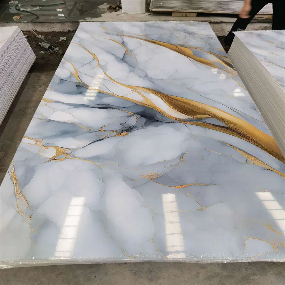 2026 UV Coating PVC Material Marble Sheet Panel Board PVC Marble Stone
