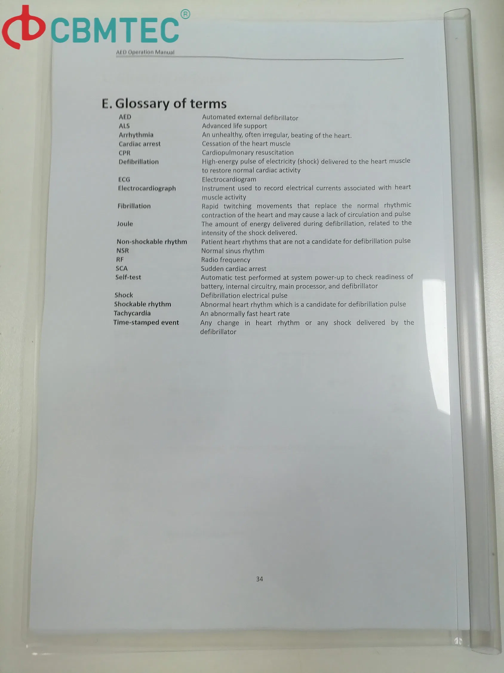 Full Automatic Emergency Response Aed First Aid Kit for Safe