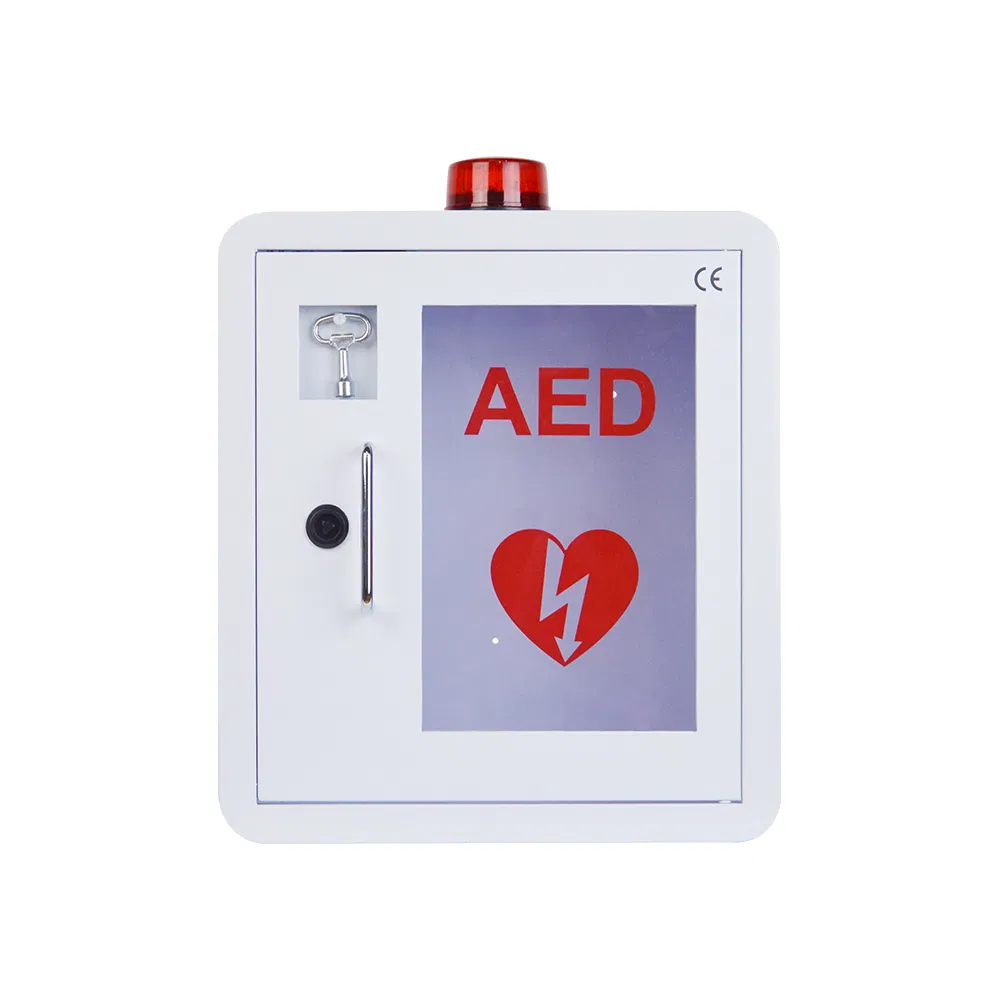 Wap Defibrillator Cabinet Lock Carry Case Alarm Fire Rescue First Aid Medical Aed Box
