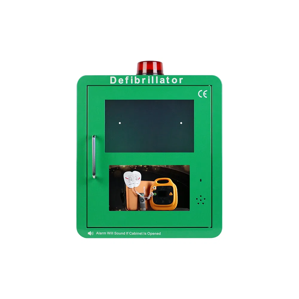 Wap-Health M2 Smart Wall Mounted Video Defibrillator Aed Box Metal Cabinet for Aed