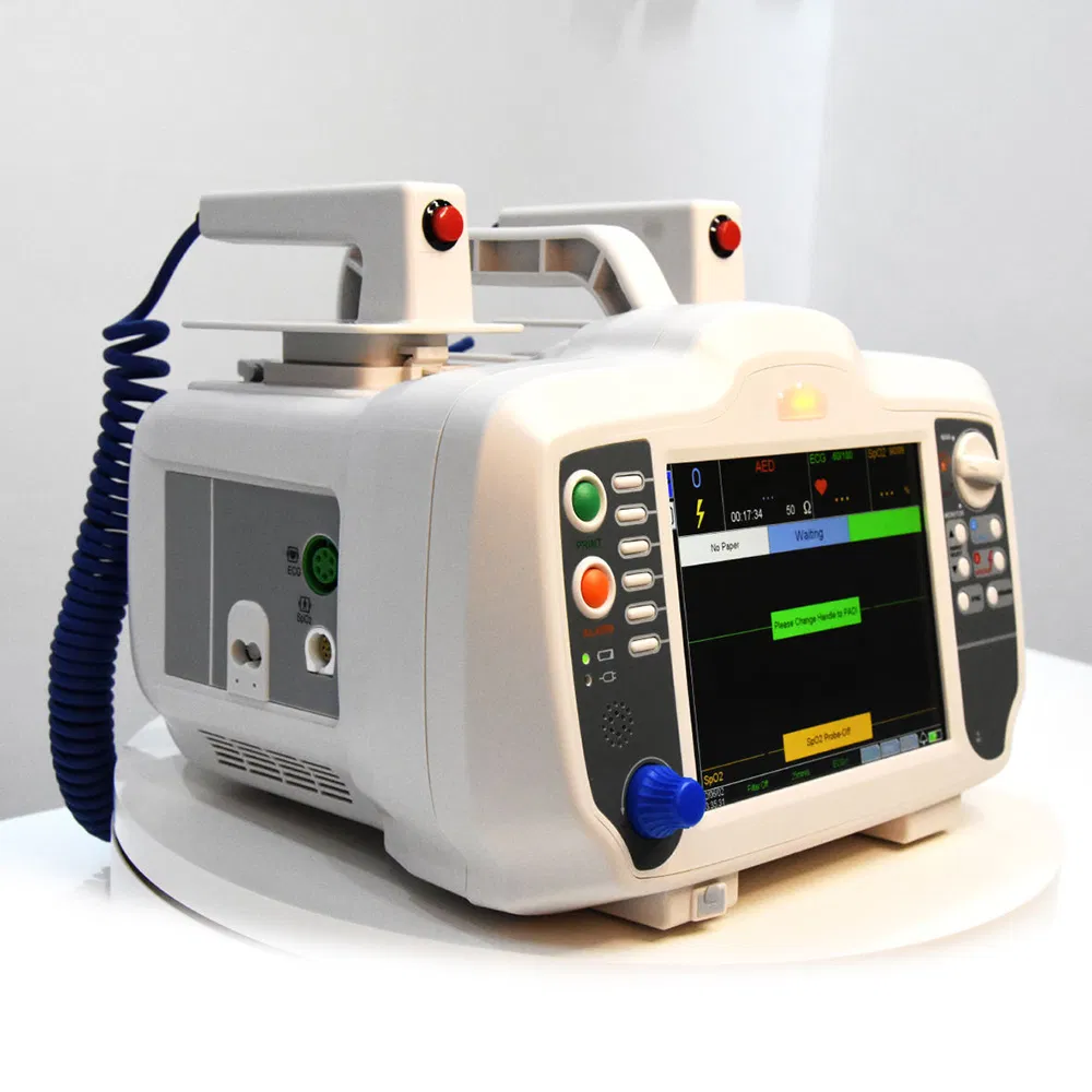 Hot Sale Portable Aed Automated External Defibrillator Monitor with LCD Display for Ambulance
