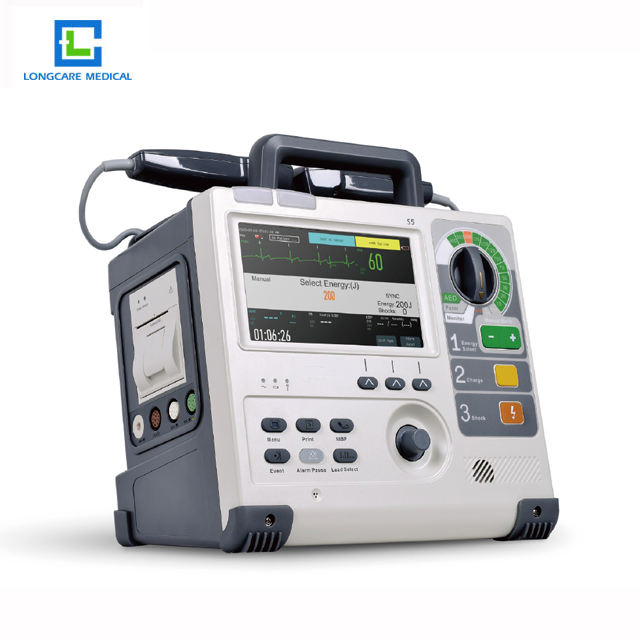 Hospital Clinic Use Aed Automated External Defibrillator with ECG Monitoring