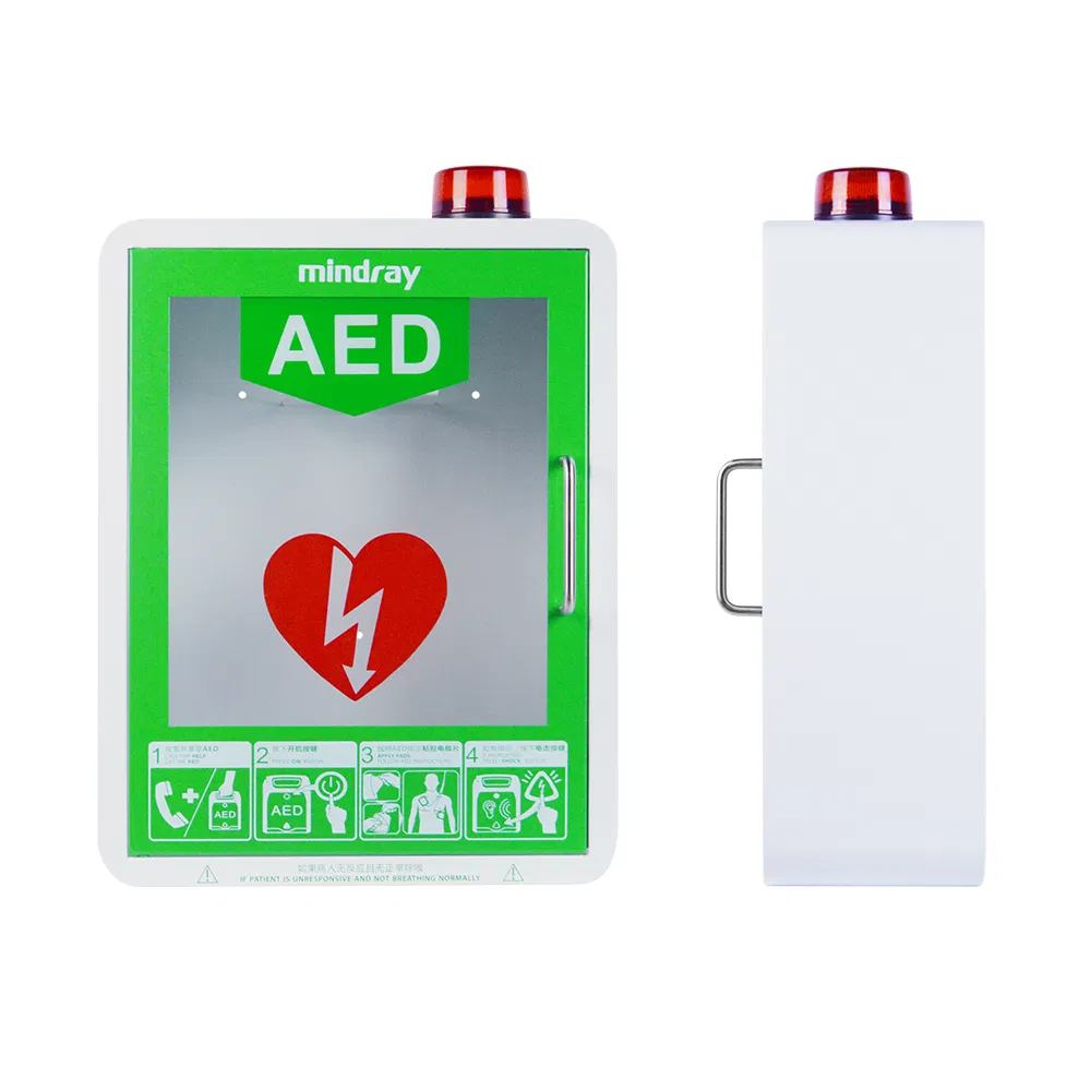 Wap M9 First Aid Defibrillator Training Kit Aluminium Metal Wall Indoor Aed Cabinet with Mounted