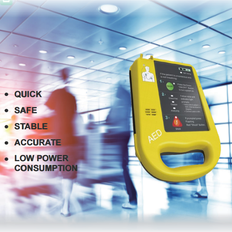 Automatic External Defibrillator for First-Aid Rescue Handheld Aed Medical Device