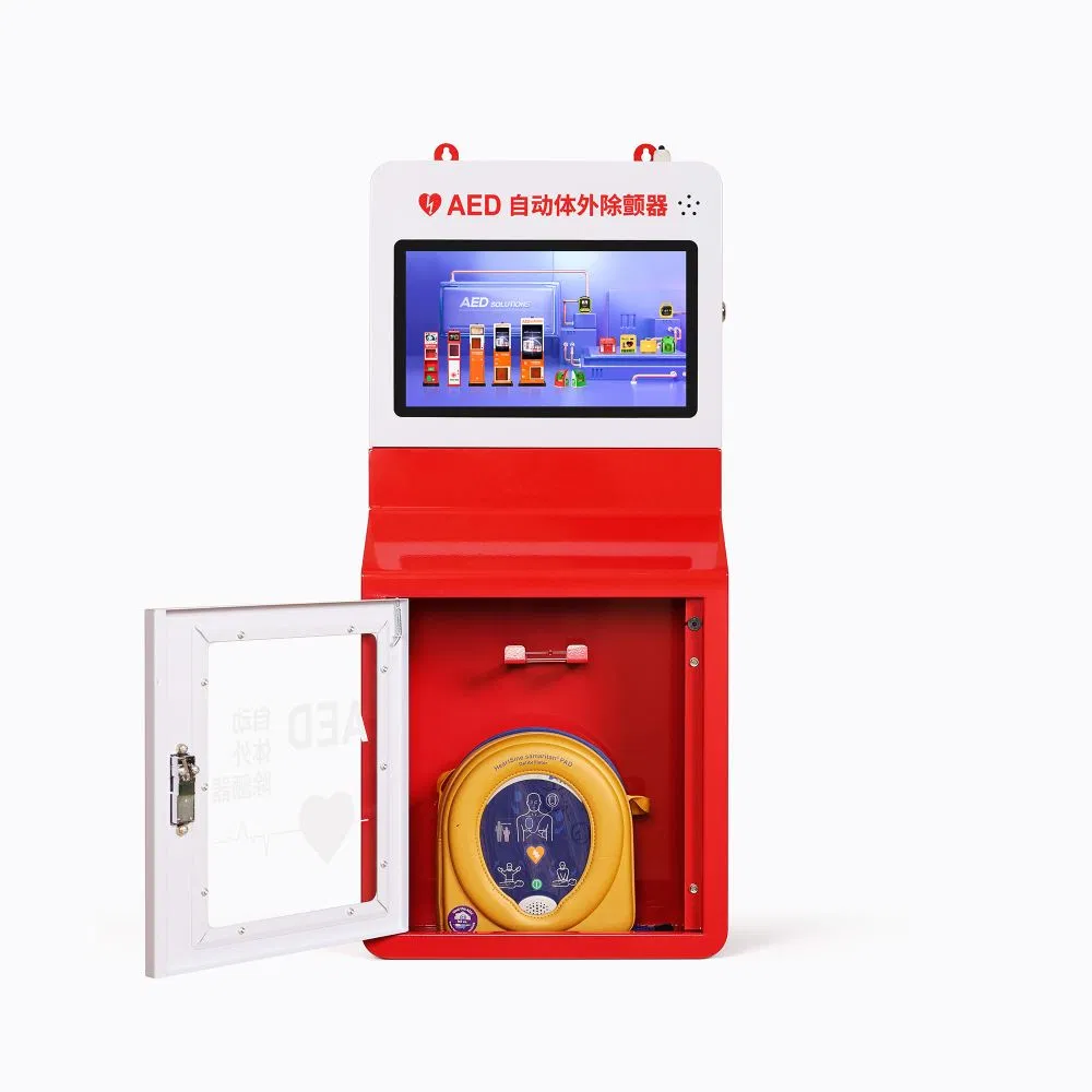Wap M6vn Aed Box Defibrillator Wall Mounted Storage Video Cabinet for Emergency at Home, Office and Nursing Home