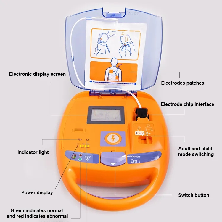 Medical Portable Automatic External Aed Defibrillator Monitor First Aid Aed-3100