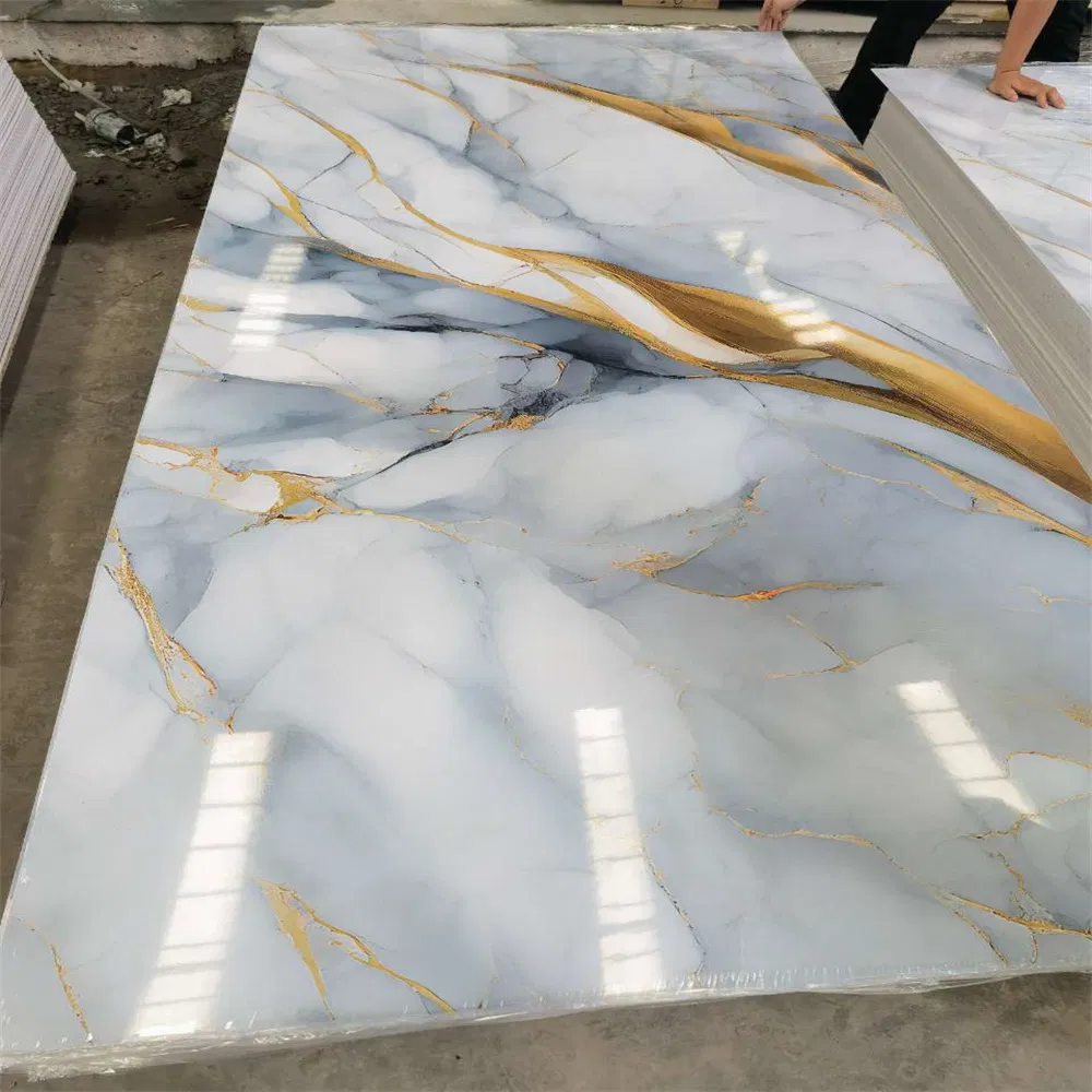2026 UV Coating PVC Material Marble Sheet Panel Board PVC Marble Stone