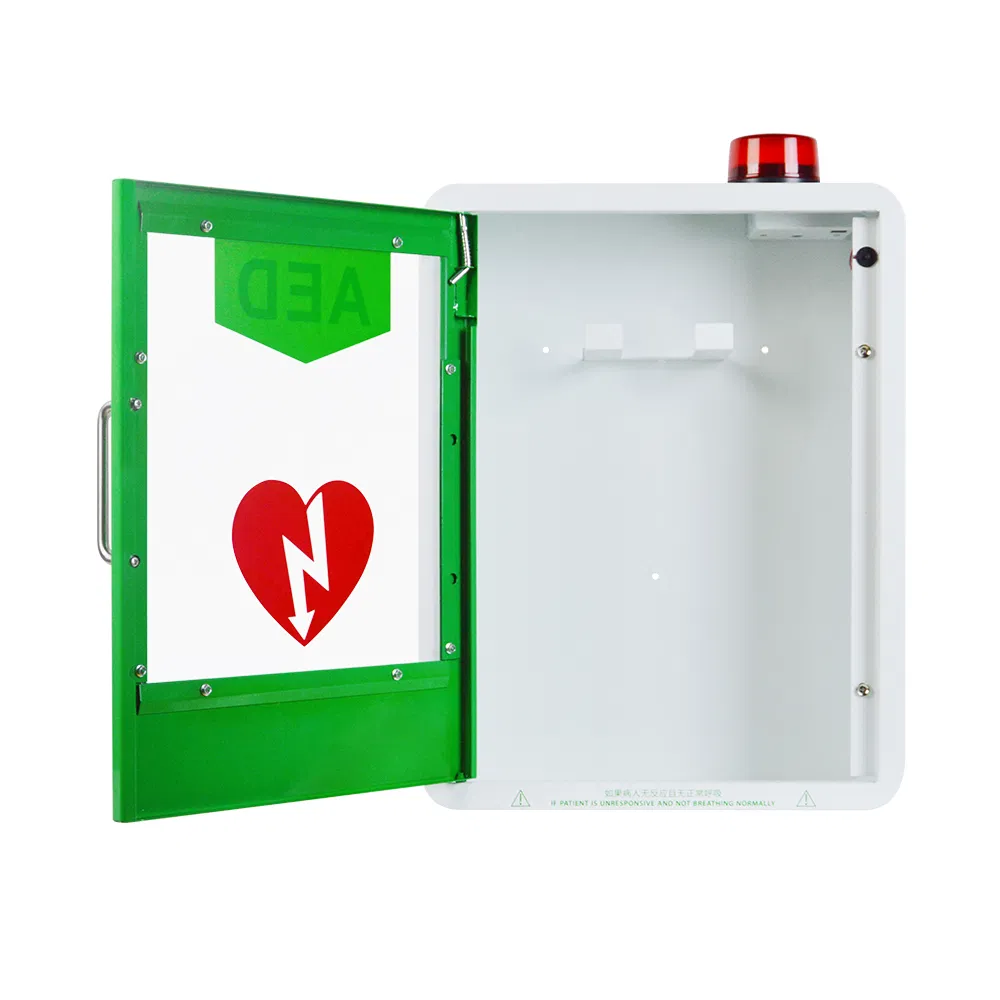 Wap M9 First Aid Defibrillator Training Kit Aluminium Metal Wall Indoor Aed Cabinet with Mounted