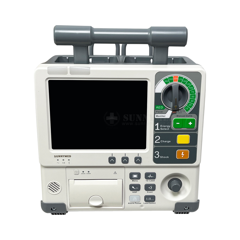 Sy-C026b Professional Aed 3/5/12 Lead ECG S8 Defibrillator Monitor
