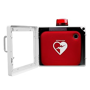 Public Access &amp; Workplace Safety Tamper-Proof Audio Alarm Break Glass Steel, Stainless Steel, Aluminum Powder Coated Weatherproof Visual Aed Alarm Cabinet