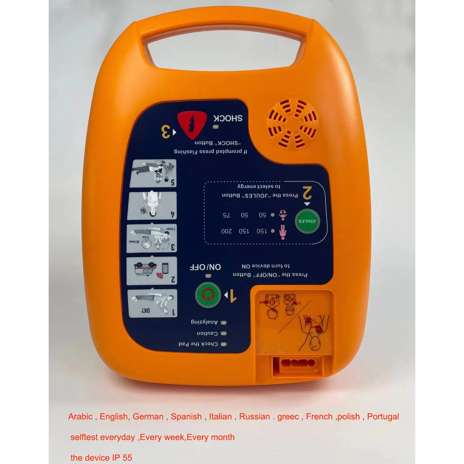 Public First Aid Cardiac Aed Defibrillator Portable Automated External Defibrillator