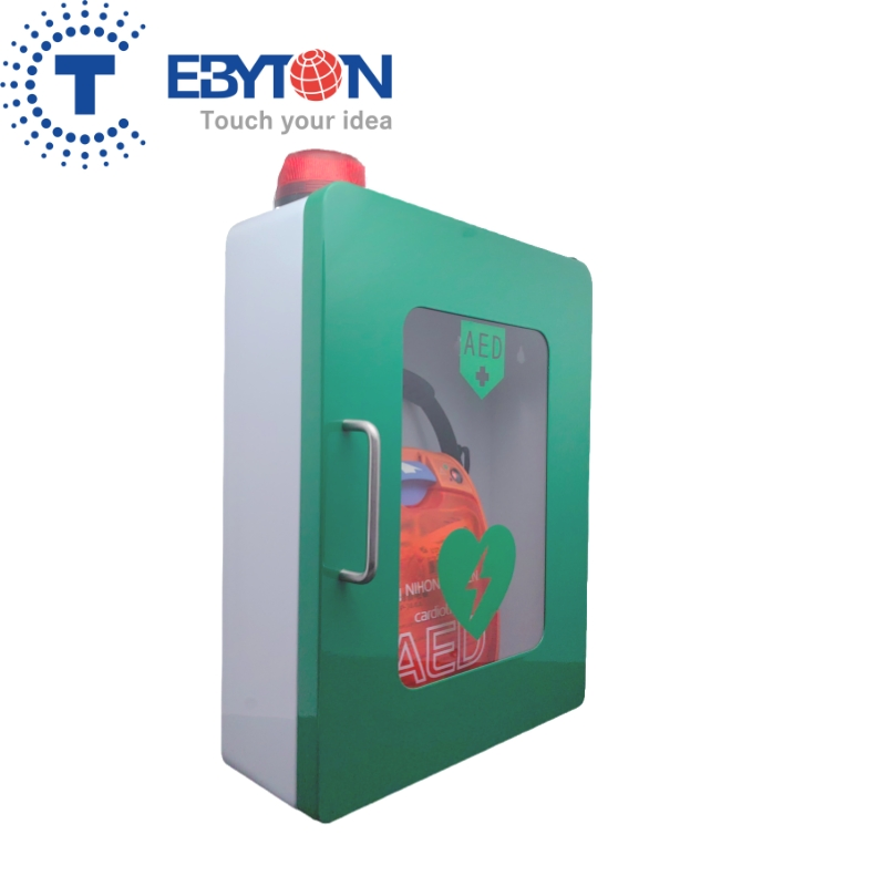 Compact Wall-Mounted Aed Cabinet for Emergency Medical Supplies