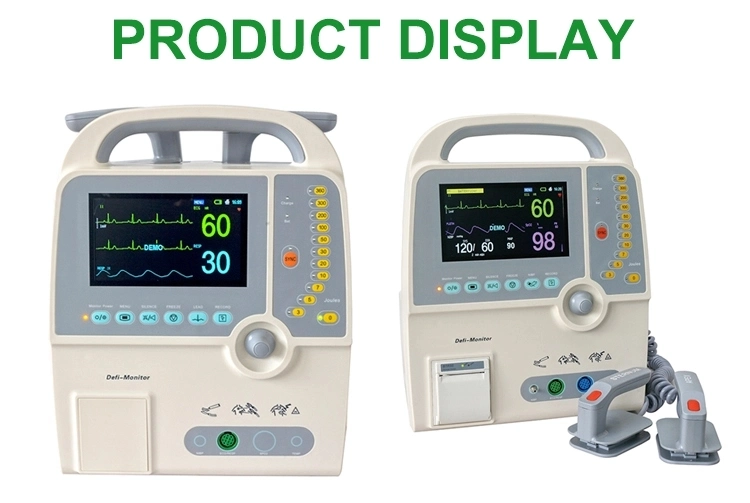 Color LCD Display Biphasic Ambulance Defibrillator Monitor Automated External Defibrillator