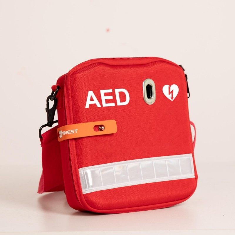 Wap-120VI-B1 Defibrillator Bag Aed Carry Case with Reflective Strips for Vivest Aed