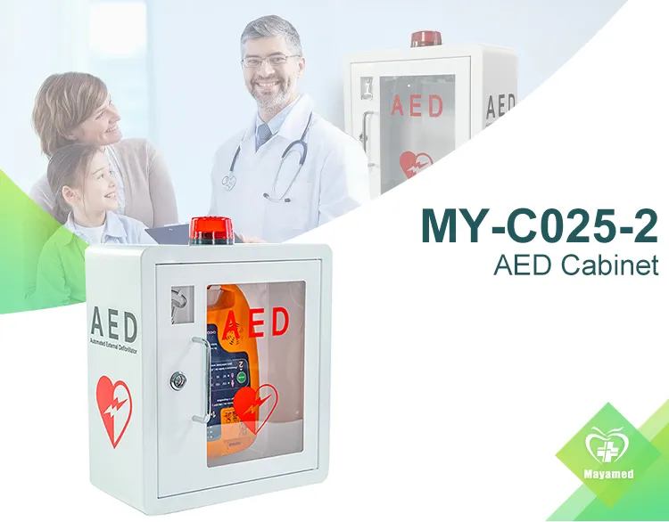 AED Storage Cabinet Front View