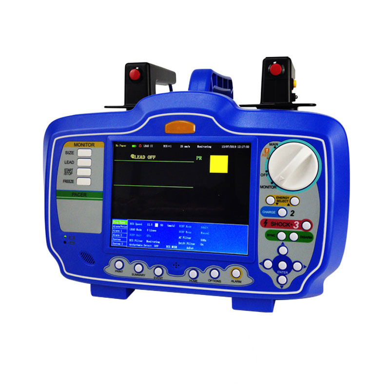Biphasic Waveform Portable Cardiac Aed Defibrillator with Pacer