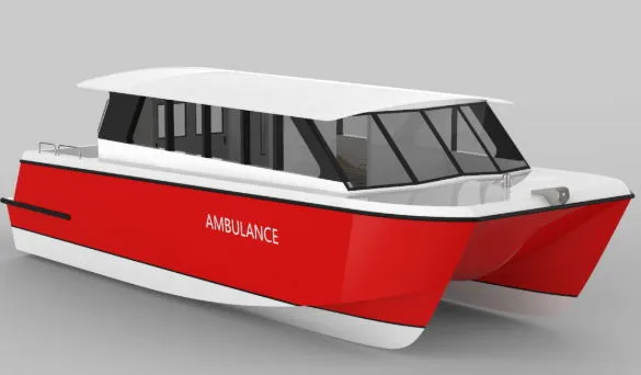 12m Aluminum Catamaran Ambulance Boat
