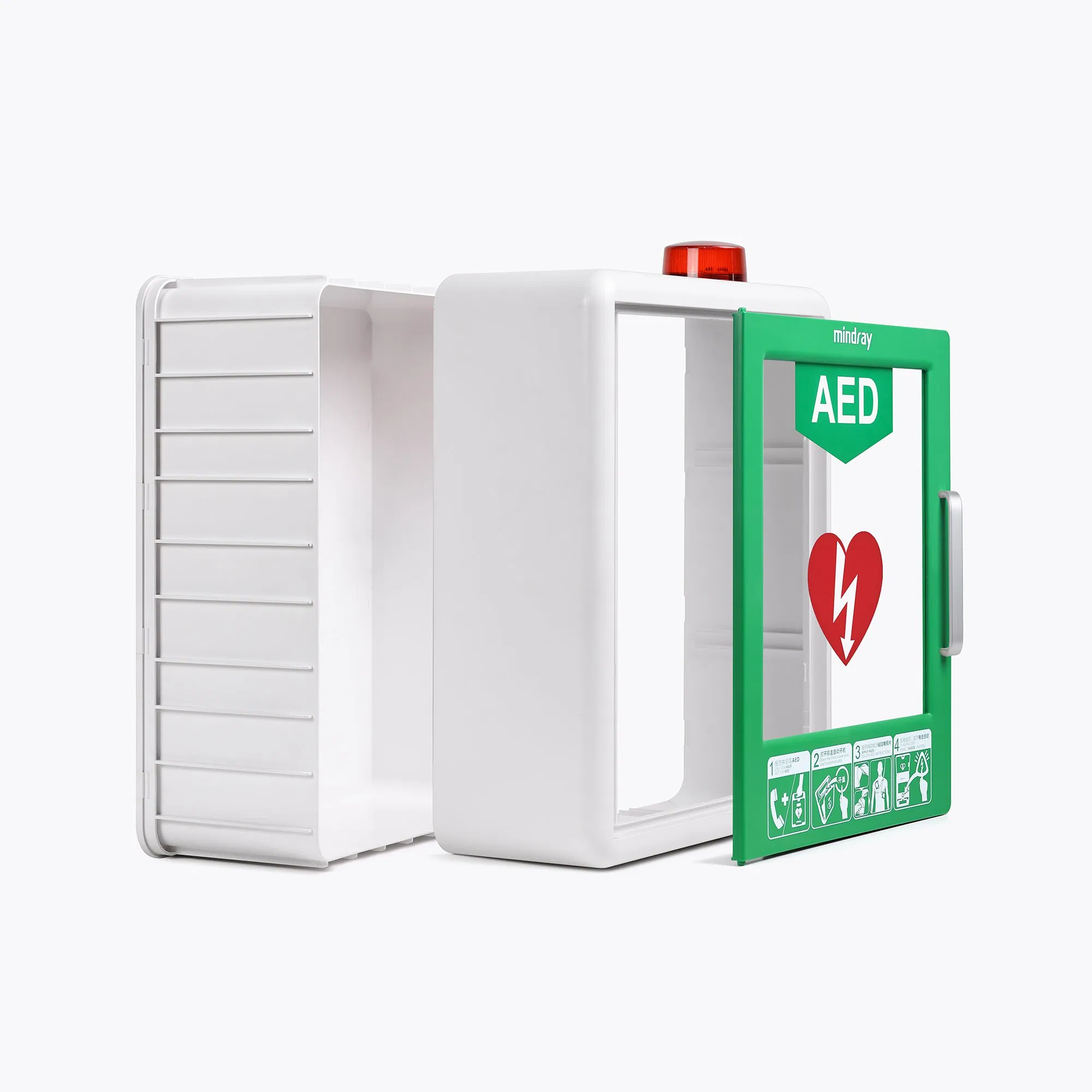 Wap-Health P11 First Aid Wall Mounted Aed Plastic Cabinet with Alarm Strobe Light Box