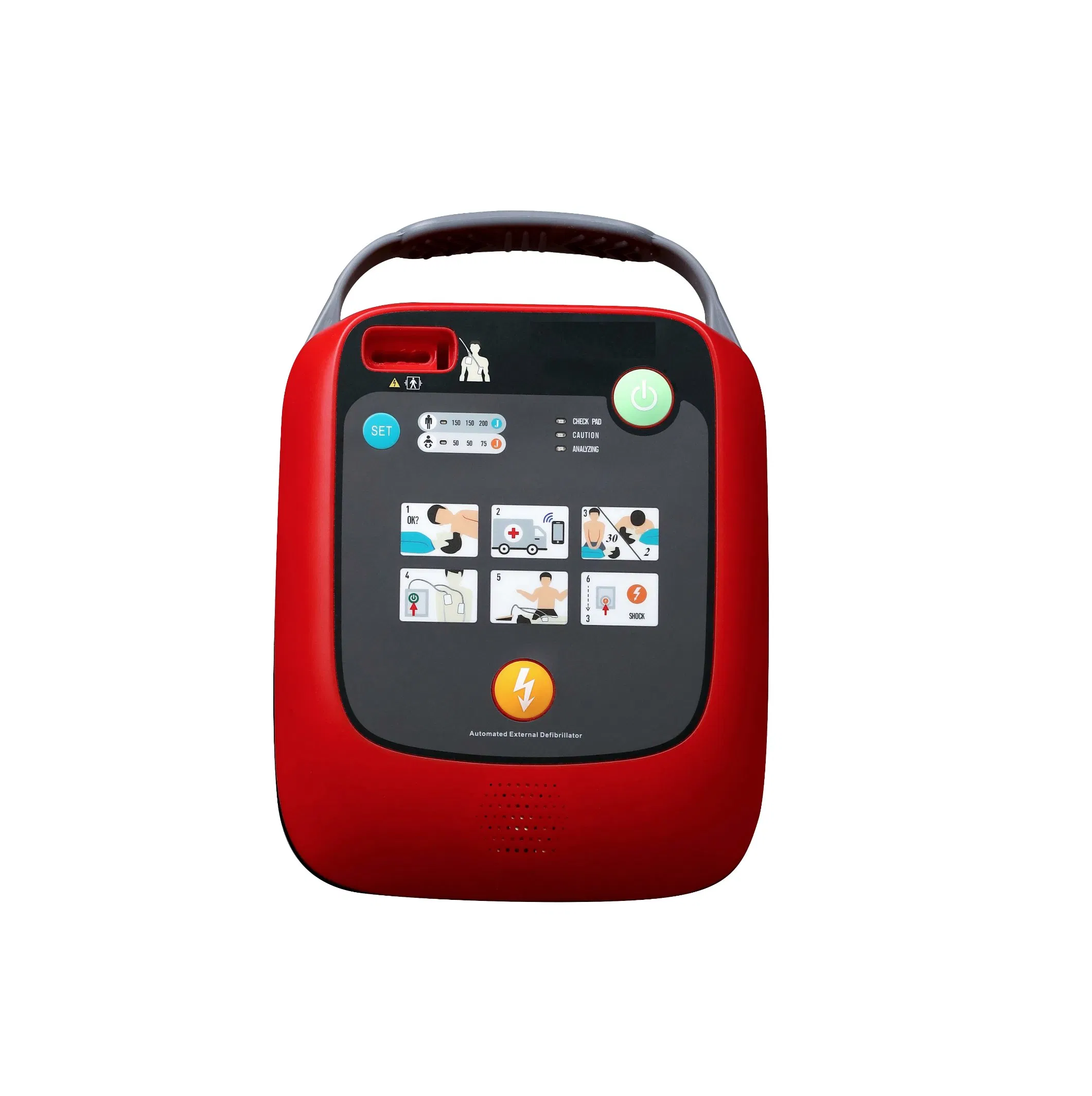 Aed Automated External Defibrillator Emergency Medical Supply for Cardiac Arrest Rescue First Aid Medical Equipment