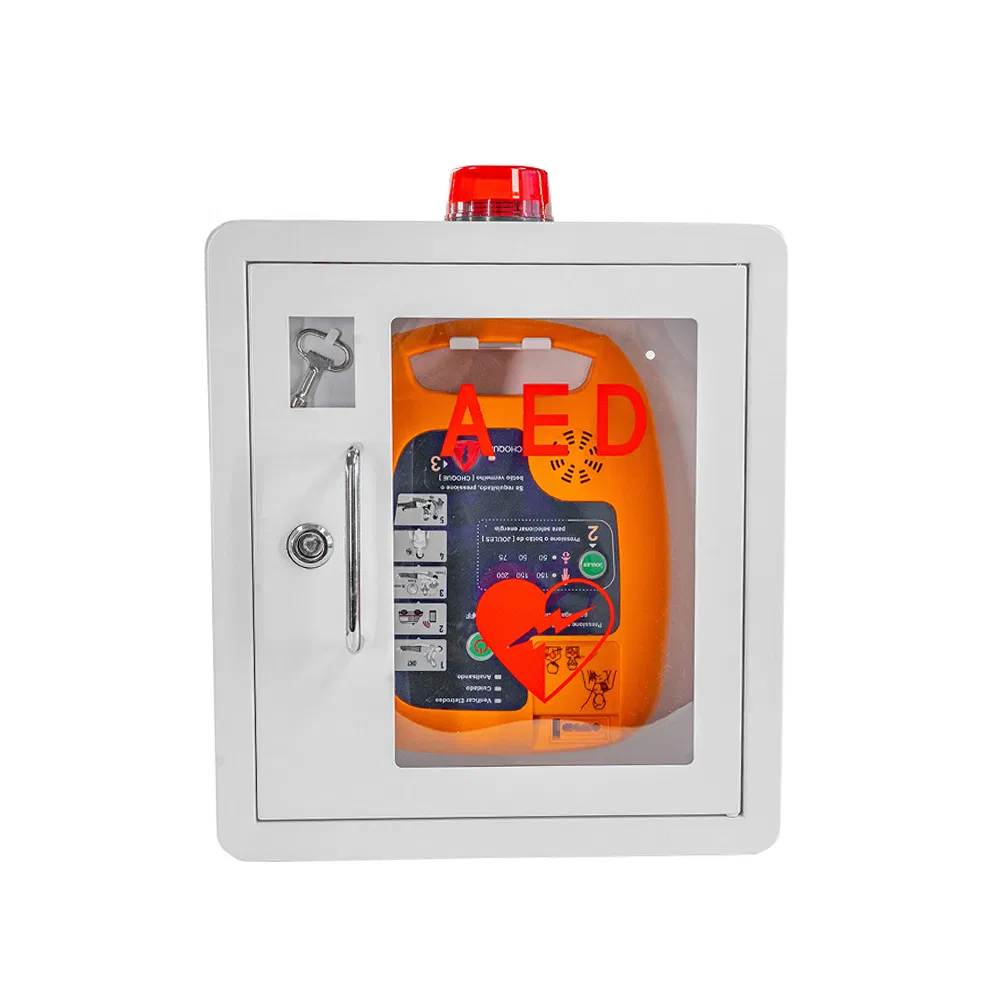 My-C025-2 Defibrillator Alarmed Wall Mounted Aed Storage Cabinet Metal Box