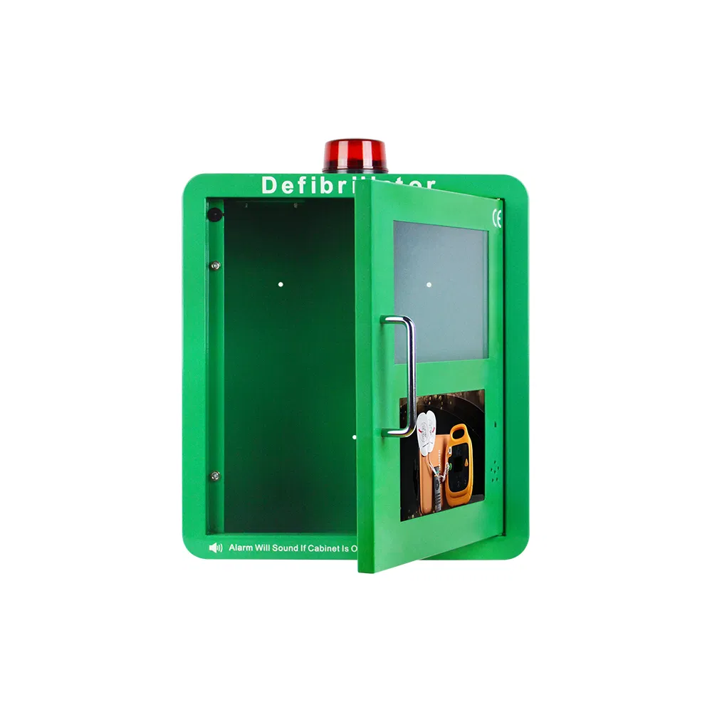 Wap-Health M2 Smart Wall Mounted Video Defibrillator Aed Box Metal Cabinet for Aed