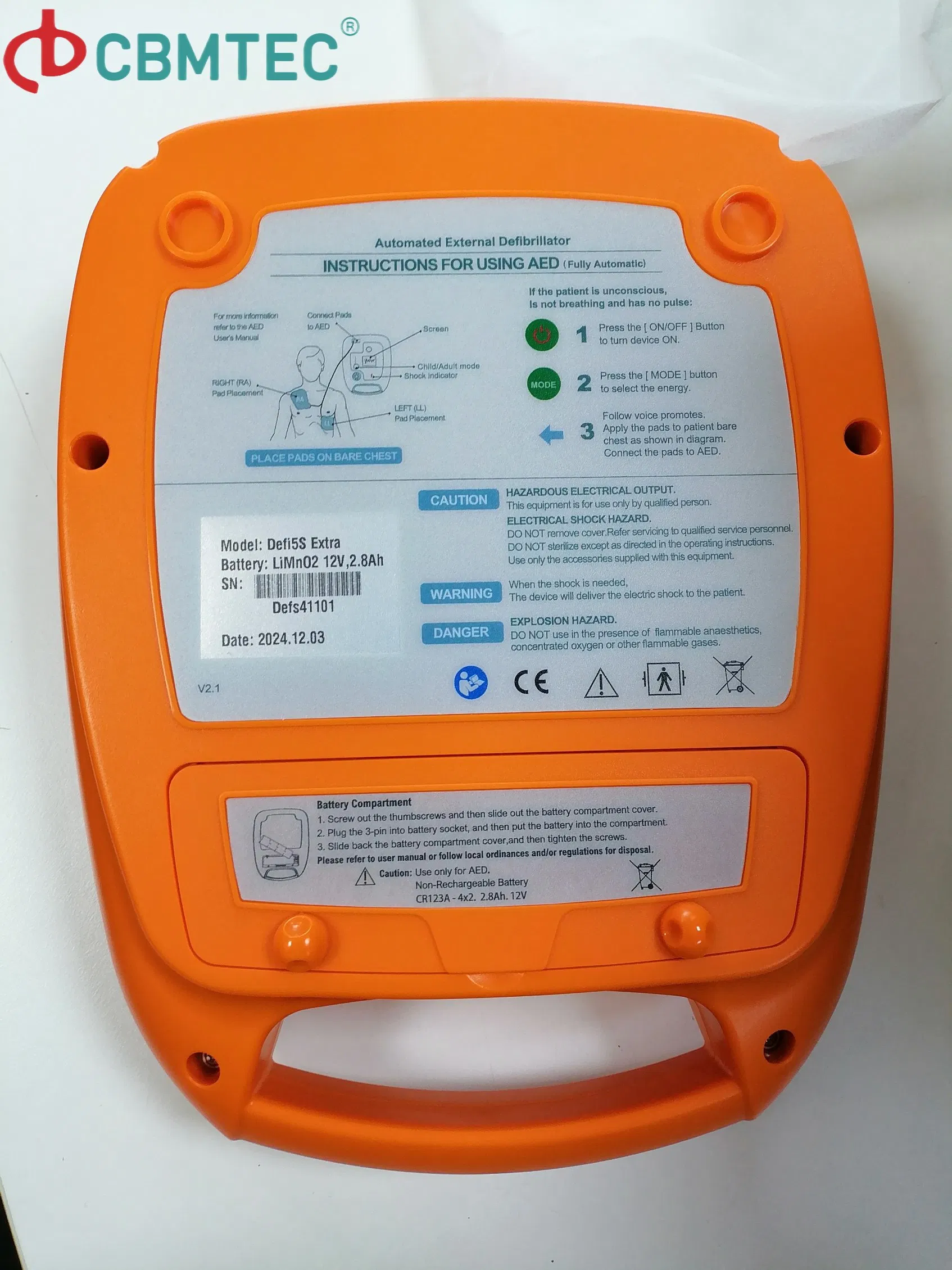 Full Automatic Aed First Aid Kit for Emergency Response and Safety
