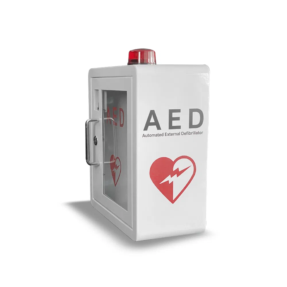 My-C025-2 Defibrillator Alarmed Wall Mounted Aed Storage Cabinet Metal Box
