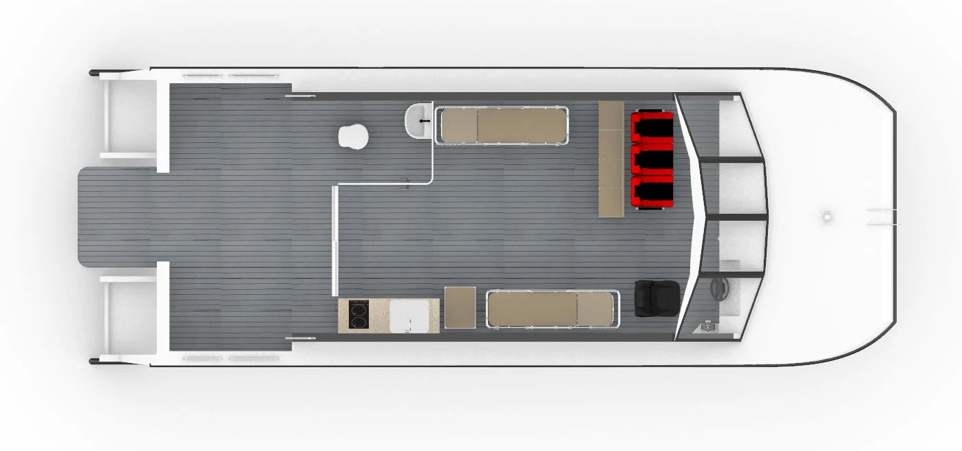 12m Aluminum Catamaran Hospital Ambulance Rescue Boat for Sale