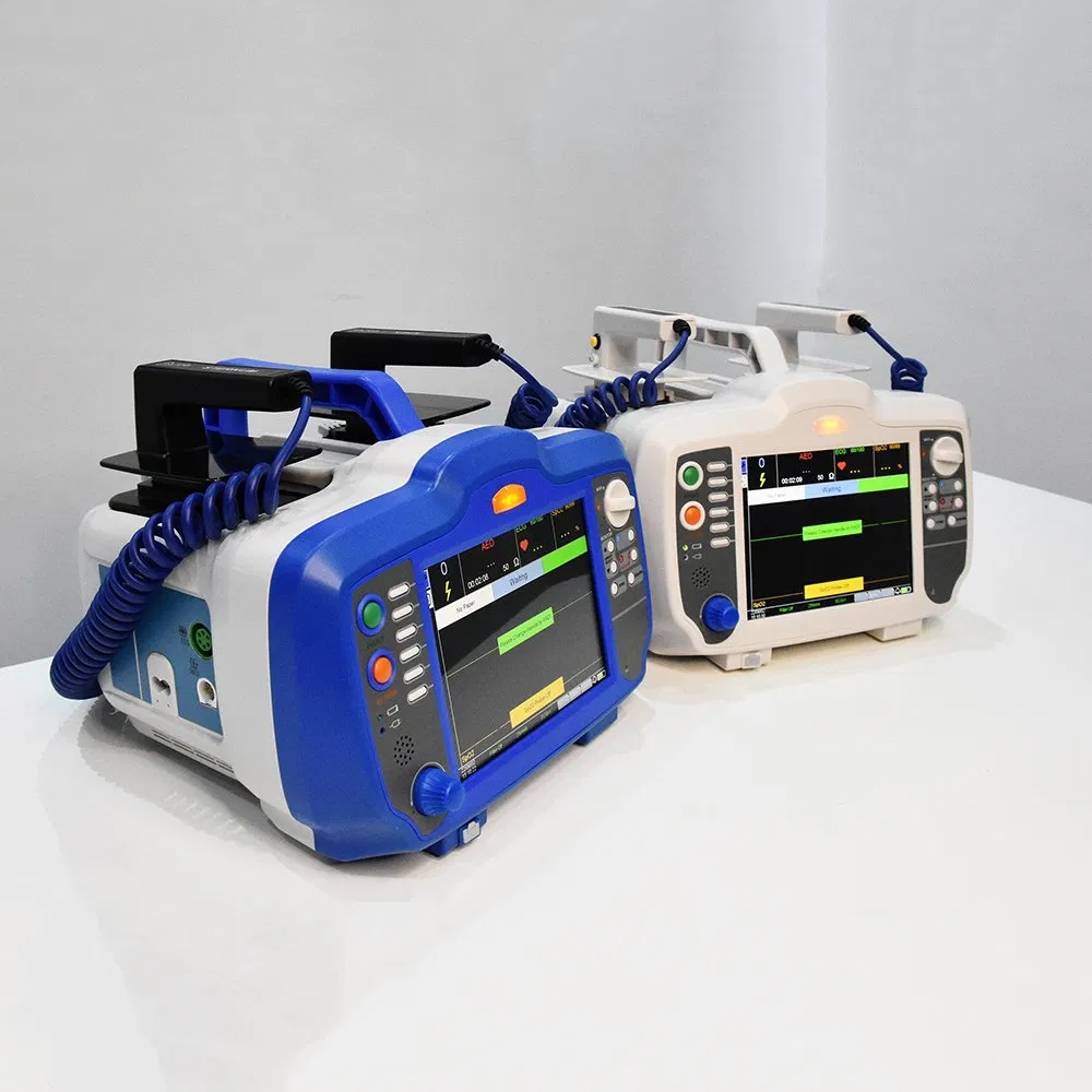 Hot Sale Portable Aed Automated External Defibrillator Monitor with LCD Display for Ambulance