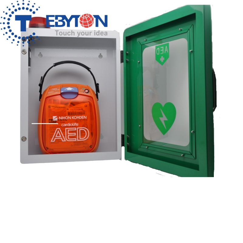 Compact Wall-Mounted Aed Cabinet for Emergency Medical Supplies