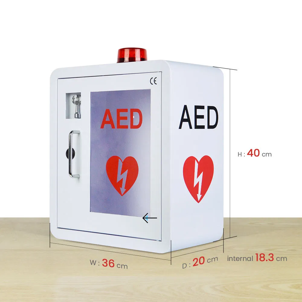 Medical Proof Water A First Aid Kit Storage Wall Box Defibrillator Aed Cabinet