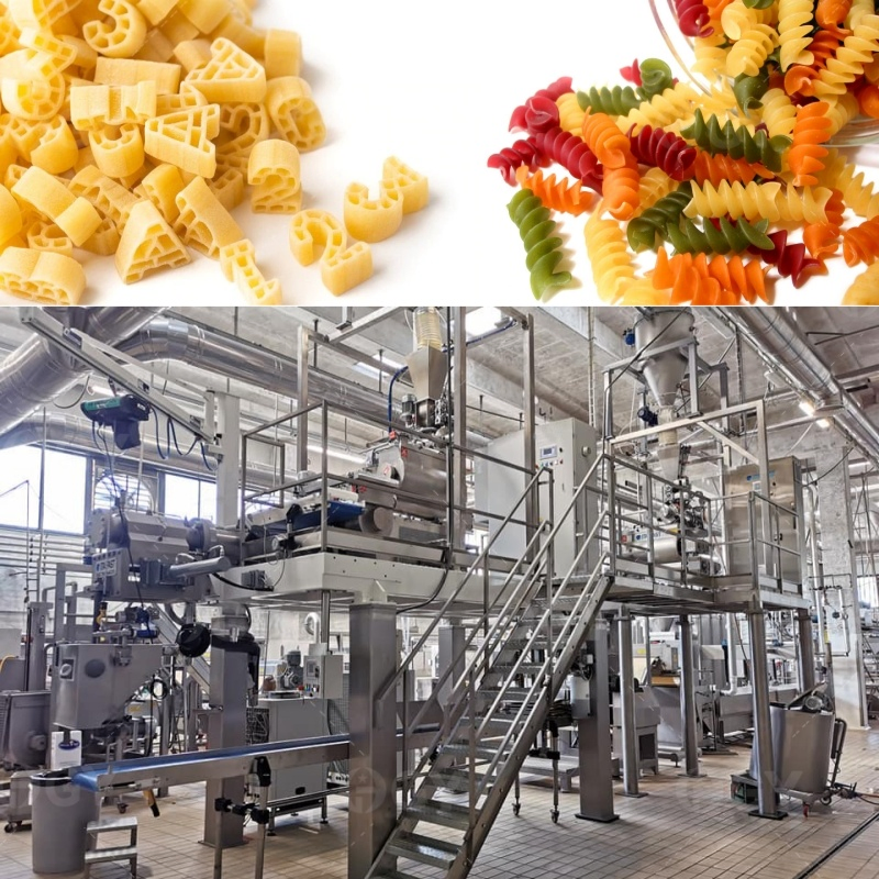 Commercial 500kg/H Industrial Pasta Machine Macaroni Production Line Short-Cut Pasta Line Long-Cut Spaghetti Machine