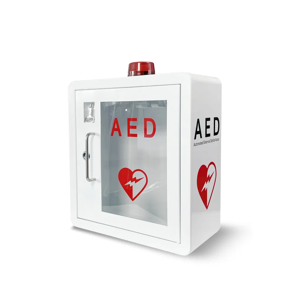 My-C025-2 Defibrillator Alarmed Wall Mounted Aed Storage Cabinet Metal Box