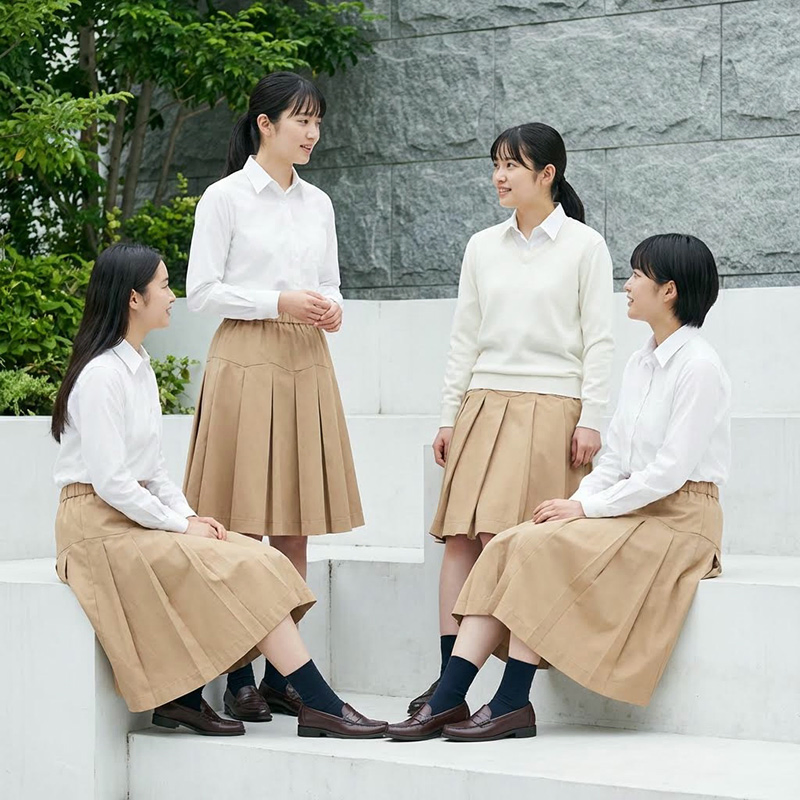 Versatile Girls' Khaki Summer Trousers for School and Play