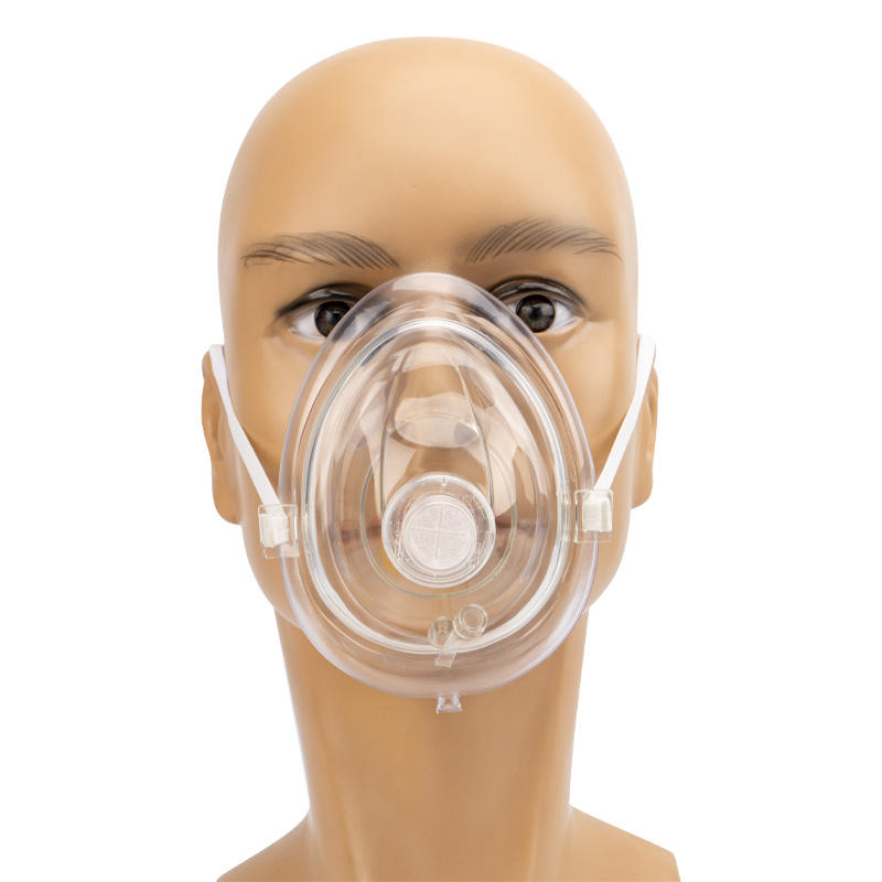 CPR Rescue Mask One Way Valve Hard Case Strap with or Without O2 Port for First Aid or Aed Training