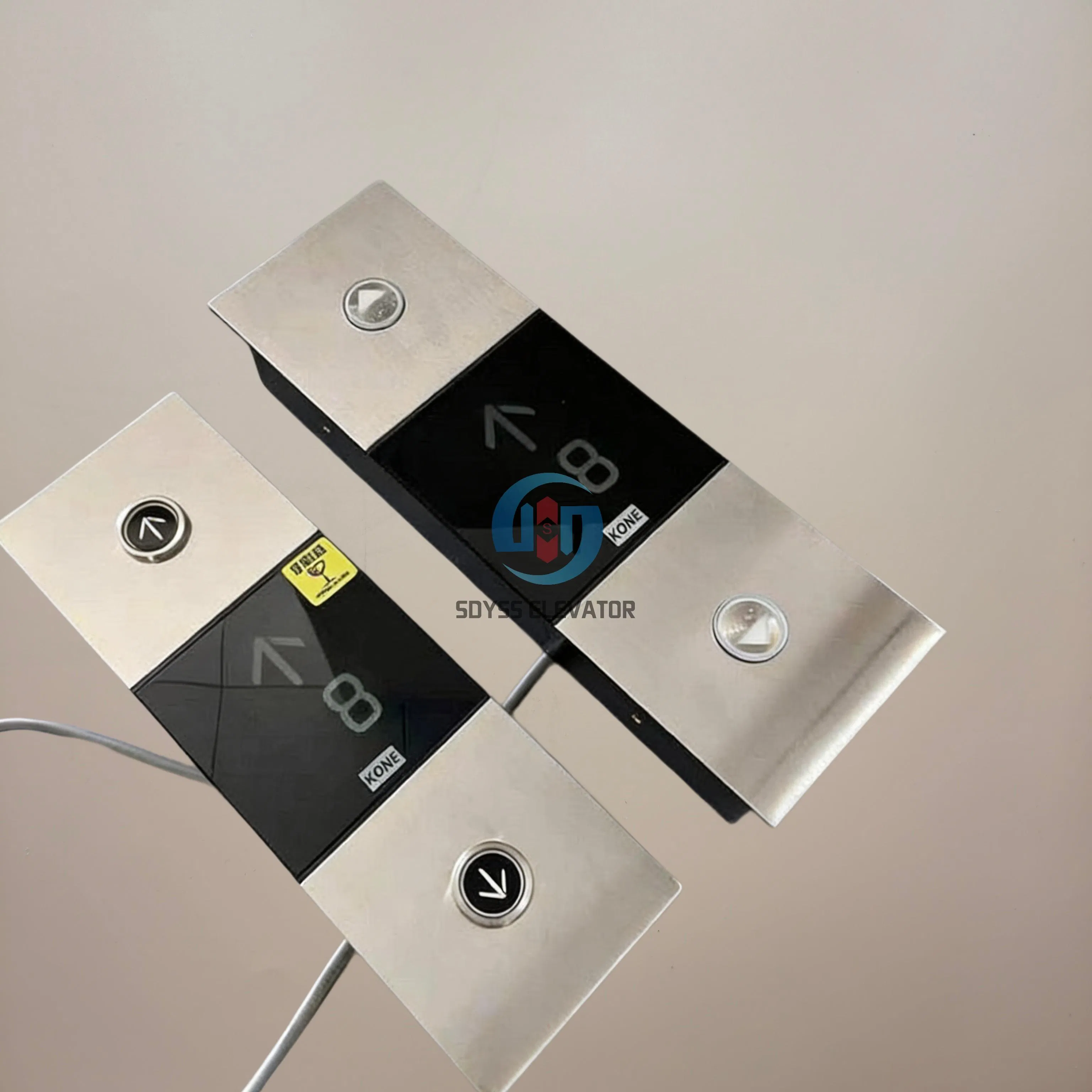 Elevator Kds330 Landing Call Panel with Segment Code LCD Display - Model Km51167880g01/Km51410416g11