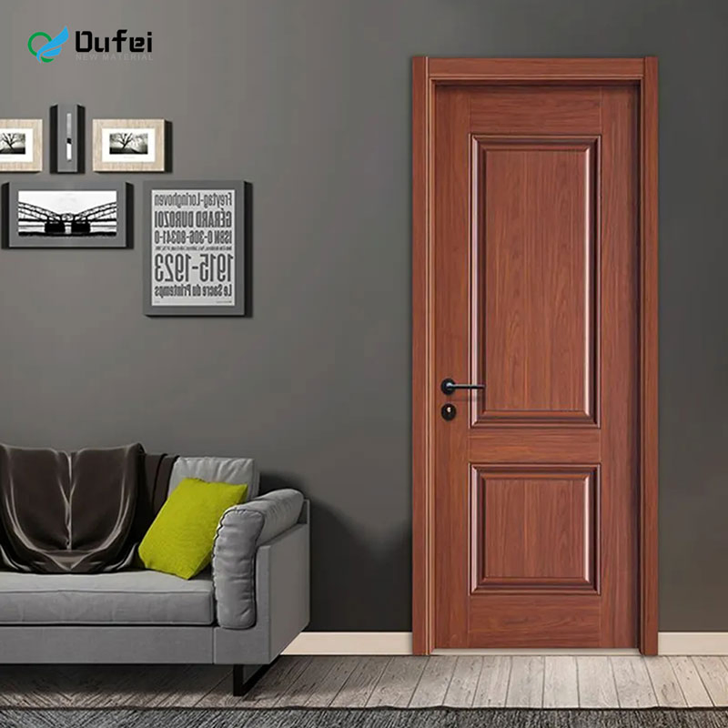 35mm 45mm Modern Style Hollow Waterproof Termite Resistant WPC Interior Door