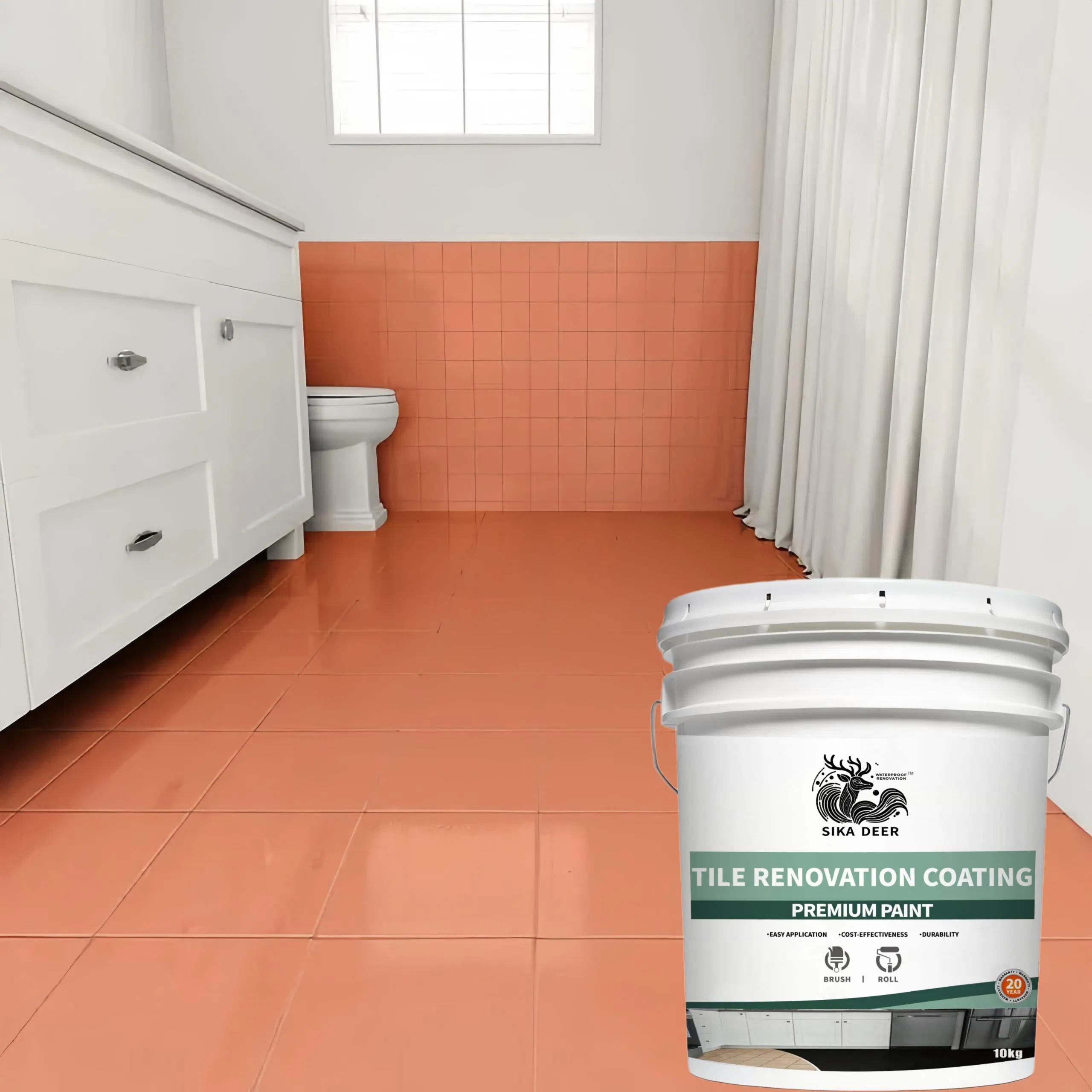 Premium Waterproof Tile Restoration Coating for Long-Lasting Protection