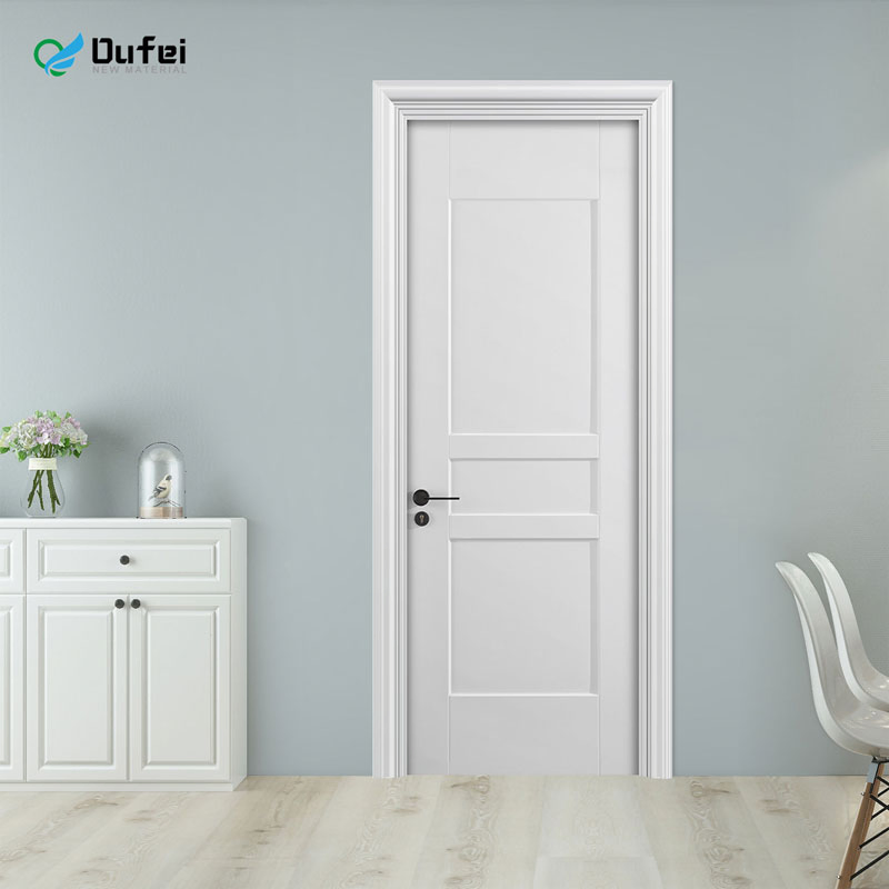 35mm 45mm Modern Style Hollow Waterproof Termite Resistant WPC Interior Door