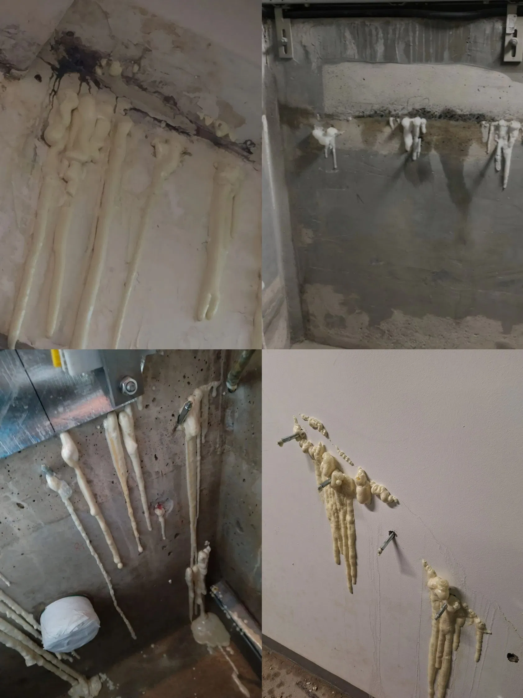 Hydrophobic Hydrophilic PU Grouting Materials Injection Leak Repair Waterproofing Building Material