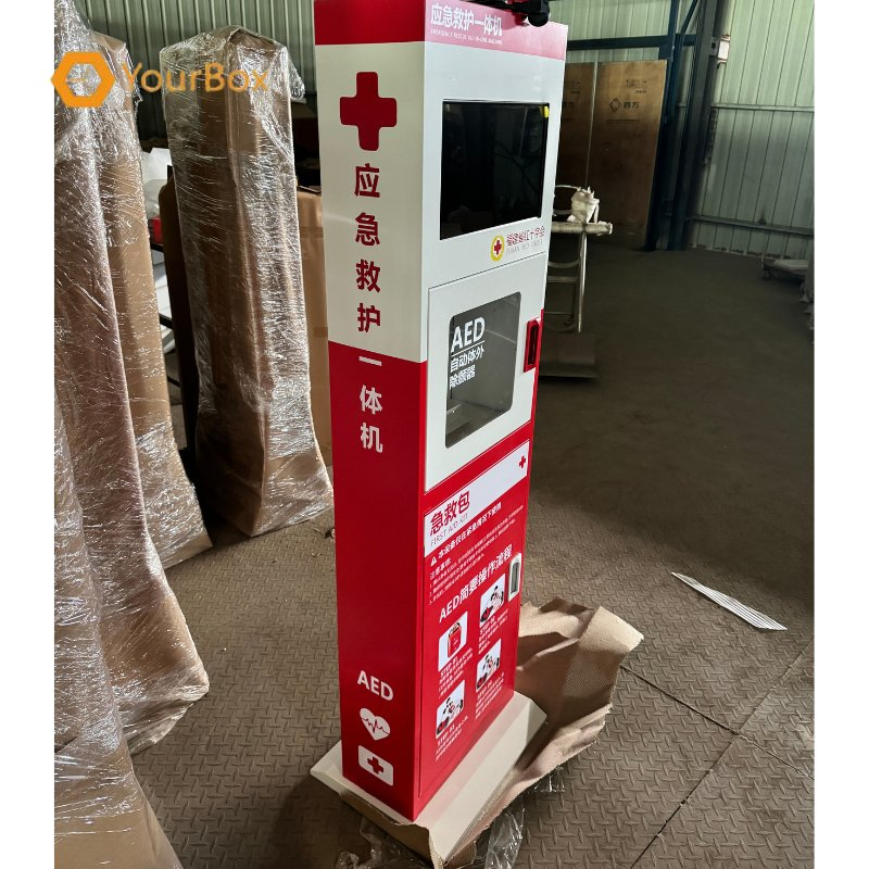 Steel Plate Aed Cabinet for Schools with Snap Lock