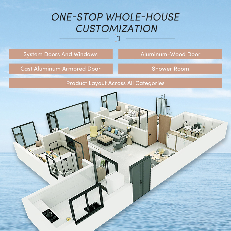 OUNA Stable Aluminum Wrapped Solid Wood Door Resists Moisture and Warping for Lasting Use in Interior Spaces Finishes