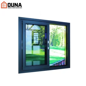 OUNA Commercial Hurricane Impact Proof Windows NFRC AS2047 Modern Windows Foshan for Residential Project Aluminum Sliding Window