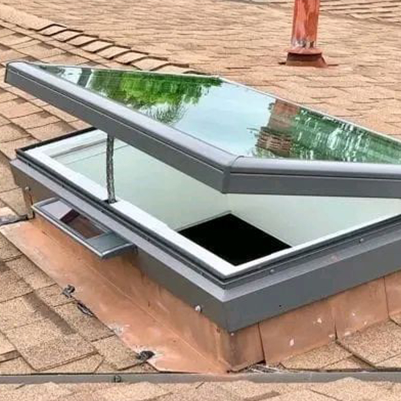 OUNA Commercial Project Aluminum Skylight Extra Large Size and High Load Capacity Custom Design with Robust Motorized System