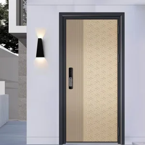 OUNA Modern Aluminum Exterior Entry Door for House Villa Security Soundproof Durable Design CE ISO NFRC Certified Manufacturer