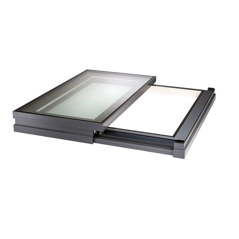 OUNA Manual Opening Aluminum Roof Window Skylight Cost Effective Solution with Double Glazed Glass and Waterproof Flashing Kit