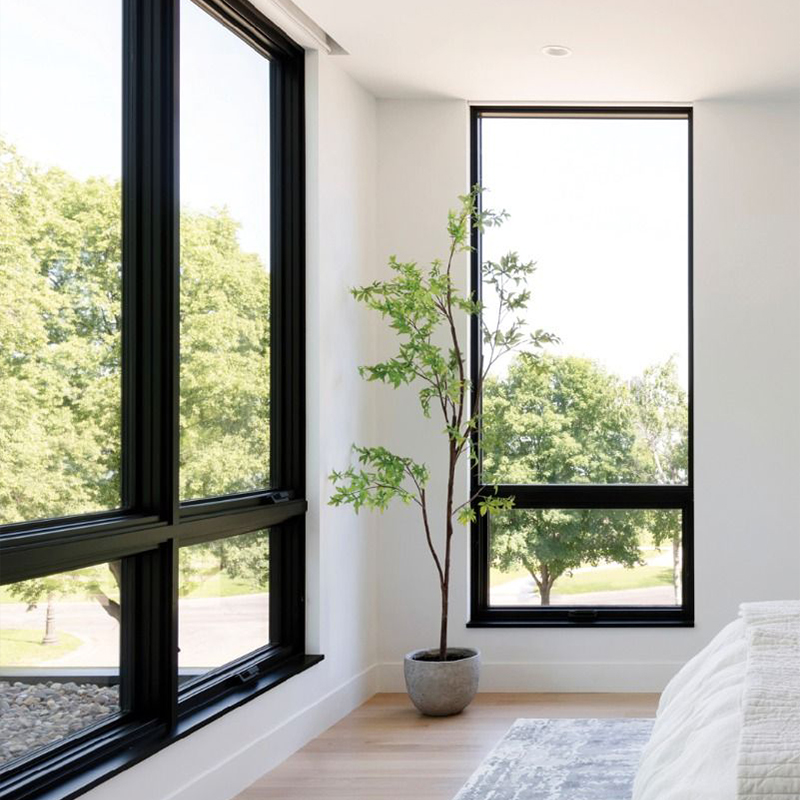 OUNA Professional Aluminum Fixed Window Manufacturer Thermal Break Design for High Rise Building With CE Certification