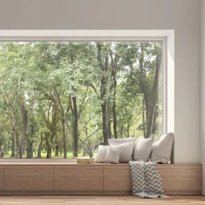 OUNA Thermal Break Aluminum Fixed Window for House Excellent Insulation and Noise Reduction Energy Saving for Bedroom