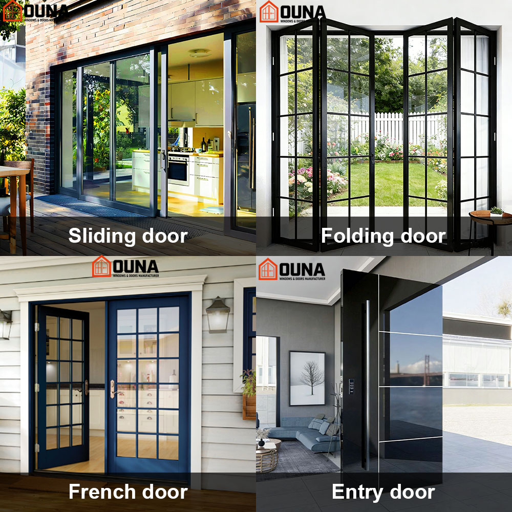 OUNA Hurricane Impact Proof Aluminum Sliding Window Double Glazed Tempered Low-E Glass Thermal Break AS2047 NFRC Certified